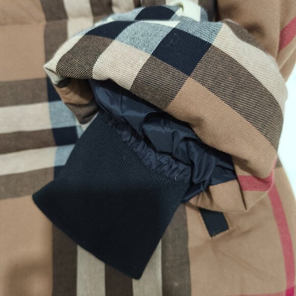 Burberry Check Hooded Down Jacket - Picture 6 of 12
